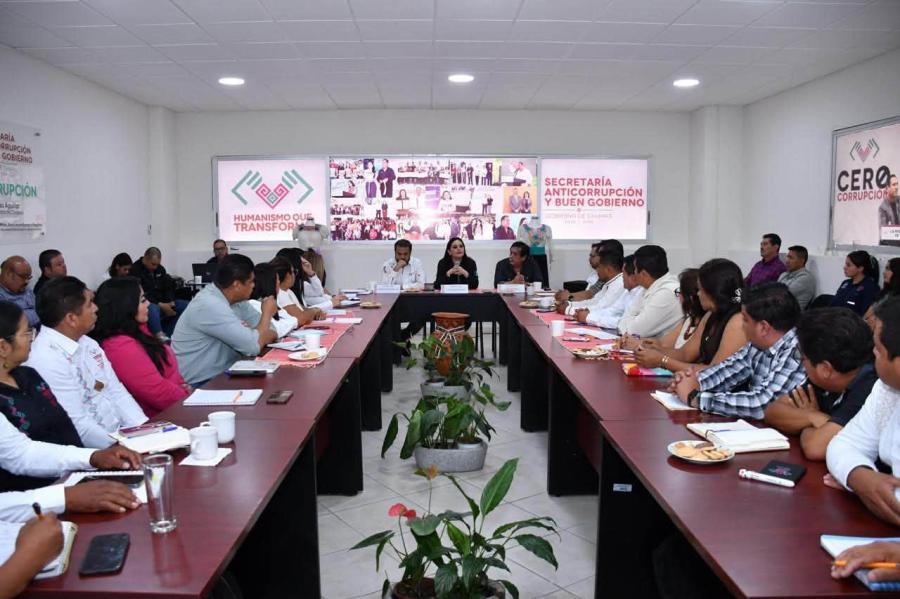 Secretaría Anticorrupción y Buen Gobierno fortalece la coordinación institucional para impulsar la alfabetización en Chiapas